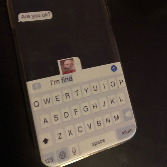 Are you ok? text message iPhone X Phone Case - Picture 2 of 3